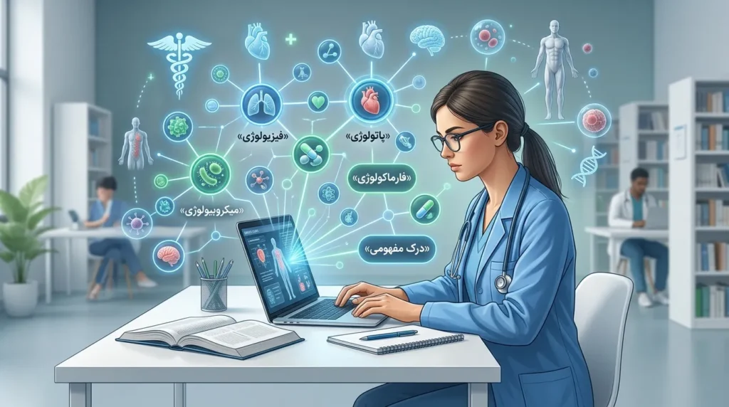 استفاده از AMBOSS برای یادگیری مفهومی در USMLE Step 1